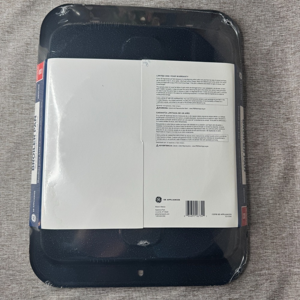 G.E. WB48X10056 GE Appliances Large 2 piece Broiler Pan, 12-3/4" x 16-1/2" NEW - Picture 3 of 3